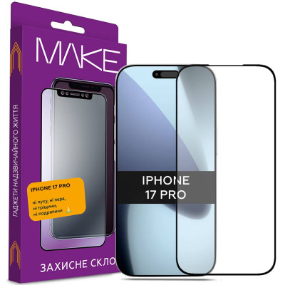 Захисне скло для смартфону MAKE For Apple iPhone 17 Pro (MGF-AI17P)