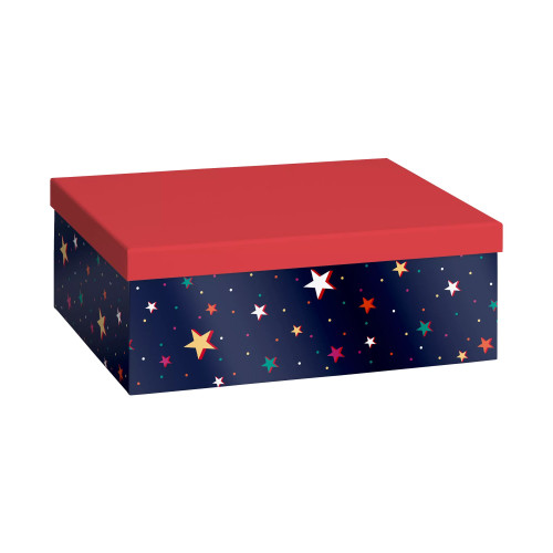 Коробка подарункова Starlett 24×12×33 см Red/Dark Blue