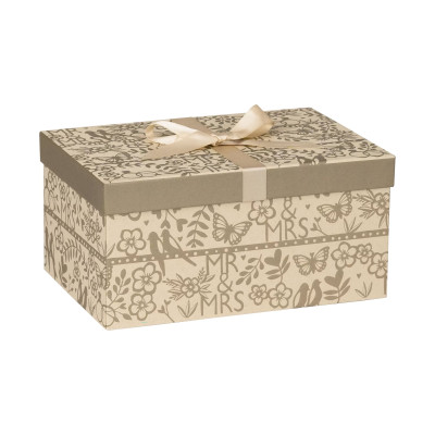 Коробка подарункова Anouk 16,5×12×24 см Light Brown/Gold