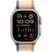 Смартгодинник Apple Watch Ultra 2 GPS + Cellular, 49mm Titanium Case with Orange/Beige Trail Loop – S/M